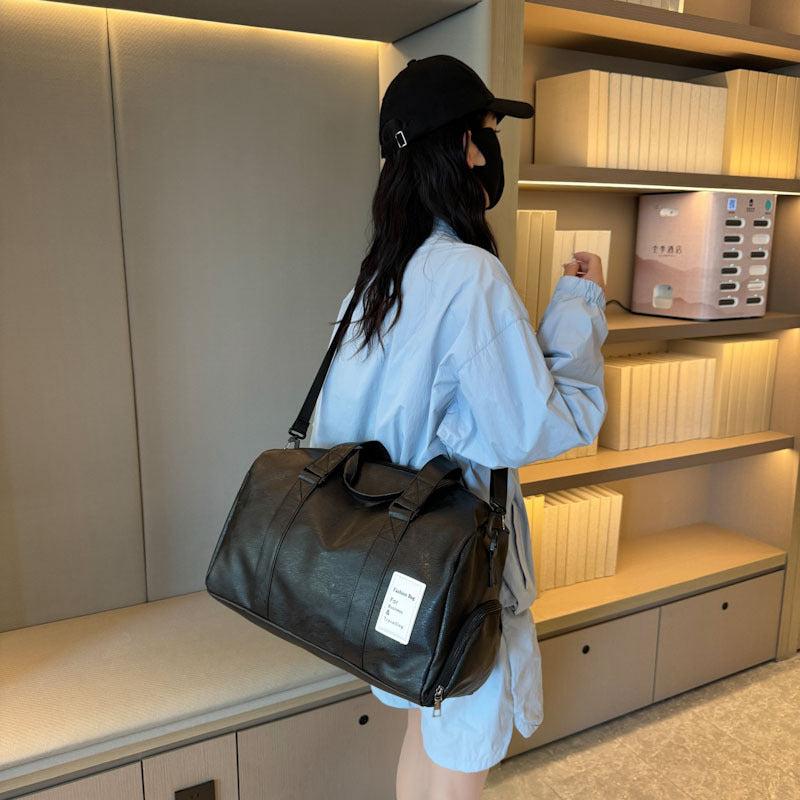 Borsa a tracolla per il fitness con separazione tra asciutto e bagnato