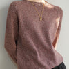 Seven-pin Thickened Skin-friendly Velvet Flower Yarn Sweater Classic Round Neck