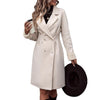 Waist Trimming Coat Women's Over-the-knee High-grade Temperament Mid-length Woolen