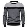 Men's Same 3d Printing Youth Striped Pullover Bottoming Shirt