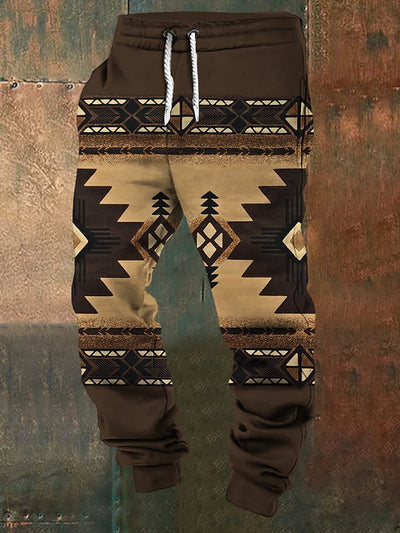 Autumn And Winter Warm 3D Printing Ankle Banded Pants