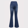 Jeans Slim Blu Tinta Unita di Tendenza