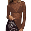 See-through Lace Top Mesh Multi-color