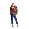 Fashion Loose Fur Hooded Women's Coat