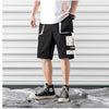 Hip hop shorts mens black casual street wear elastic shorts