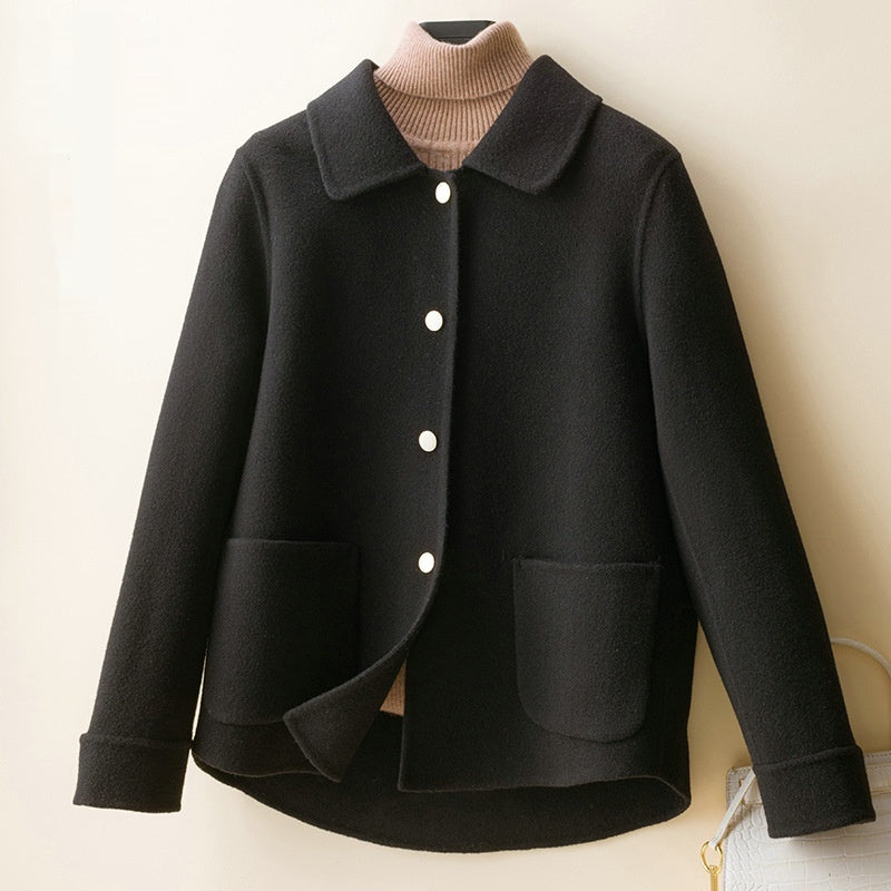 Double-sided Woolen Fallwinter Slim Wool Overcoat