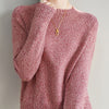 Seven-pin Thickened Skin-friendly Velvet Flower Yarn Sweater Classic Round Neck