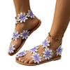 Bohemian Flower Roman Sandals Fashion