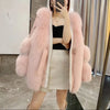 Loose Fashionable Warm Mid-length Fur Coat