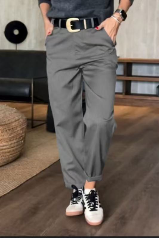 Female Simple Straight All-matching Casual Pants