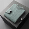 Half Collar Cashmere Sweater Men's Long Sleeve
