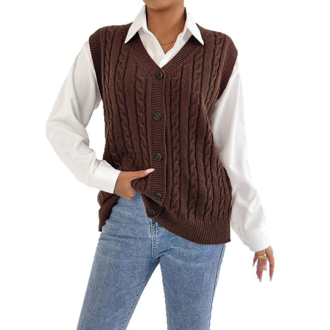 Gilet esterno intrecciato per il tempo libero europeo e americano