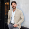 Giacca da uomo casual in cotone e lino