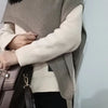 Special-interest Design Versatile Beveled Triangle Knitted Shawl Vest