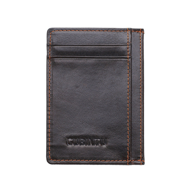 Men's Creative Card Holder Solid Color Simple Card Holder