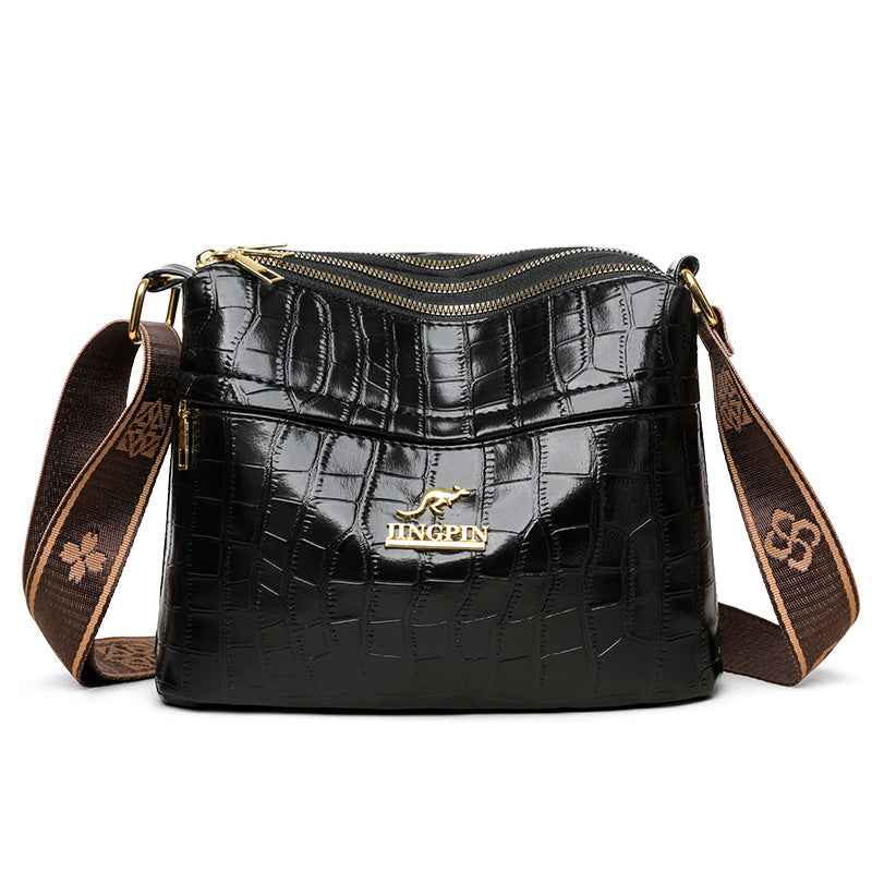 Large Capacity Multi Compartment Cross Body Bag Casual All-matching