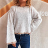 Round Neck Knitted Pullover Leisure Commuter Retro Fashion Sweater