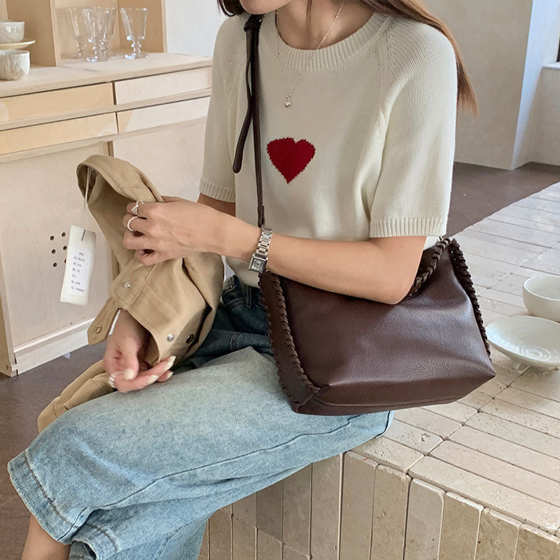 Advanced Texture Fashion Crescent Armpit Bag