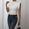 Women's Sweater Flying Sleeves Half Turtleneck