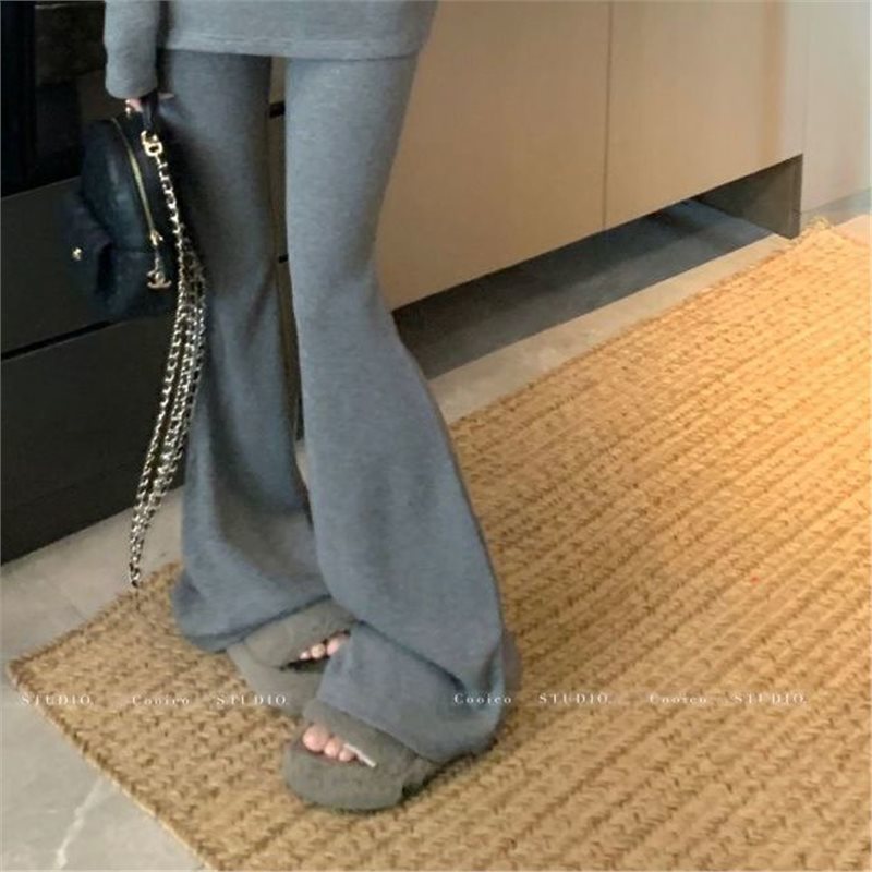 Women's Solid Color Casual Top And Trousers