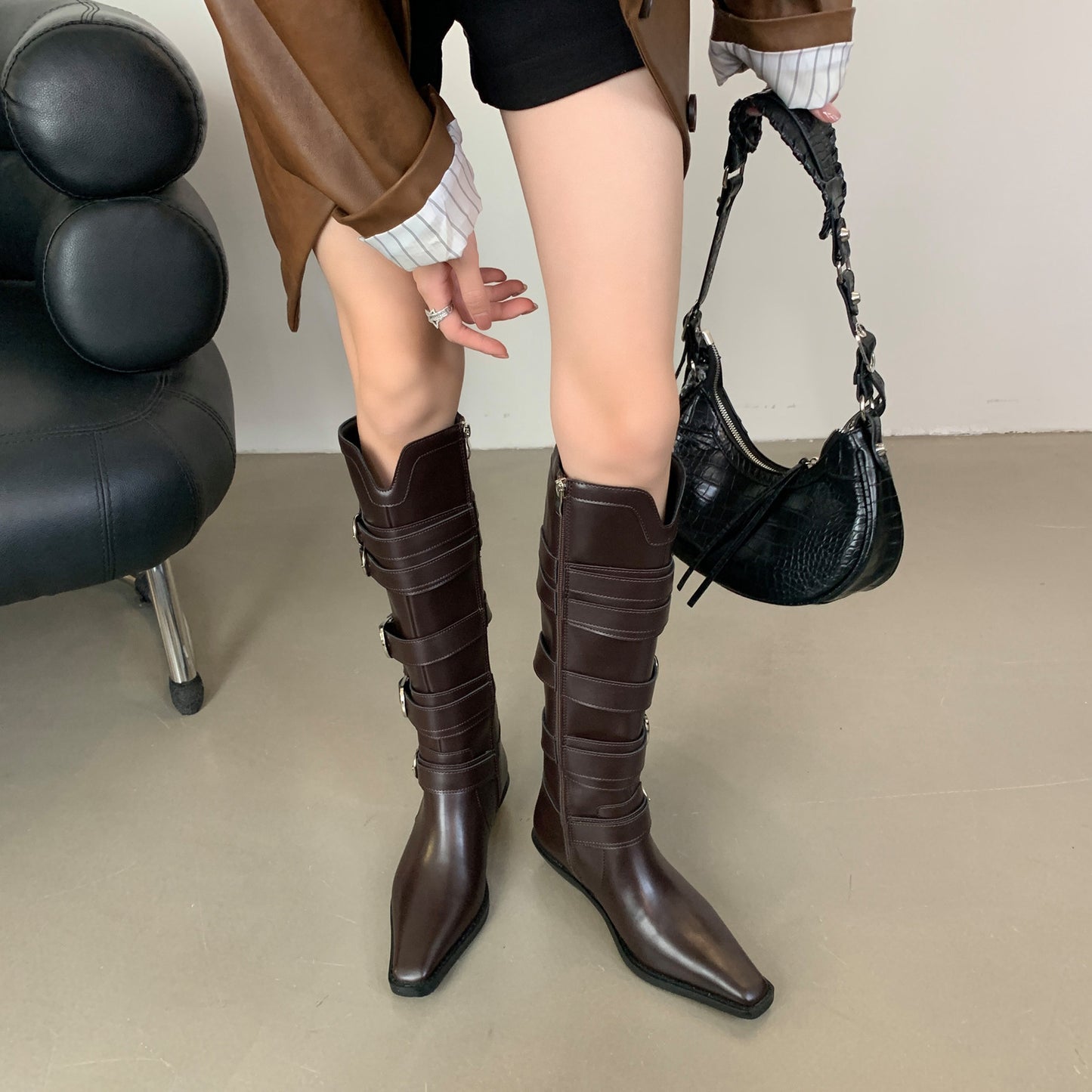 Stivali da cavaliere per bambini, nuovi, retrò, di alta qualità, autunnali e invernali