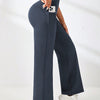 Moisture-wicking Pocketed Straight-leg Yoga Pants For Women