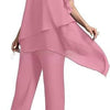 New Elegant Chiffon Solid-Color Loose Irregular Fashionable Set