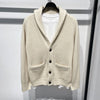 Men's Korean Style Fashion Hooded Casual Knitted Cardigan Sweater Coat