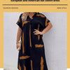 Women's Summer Loose Casual Dolman Sleeve Long Dress