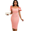 Abito elegante tridimensionale floreale da donna