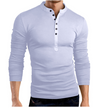 Maglietta a maniche lunghe da uomo scollo a V slim fit