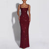 Womens Sequin-decorated Figure-hugging Fashionable Dress