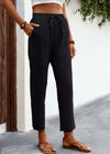 Women's New Lace-up Drawstring Loose Casual Pants