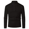 Men's Fashion Half Zipper Polo Sweater Casual Long Sleeve