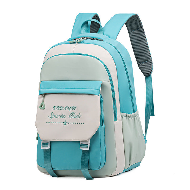 Contrast Color Schoolbag Women's Shoulder Large Capacity