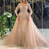 Abito da sposa semplice a maniche lunghe in stile francese