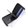 Leather Anti-theft Credit Card Zipper Wallet