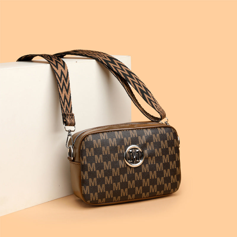 Versatile Wide-strap Shoulder Crossbody Bag