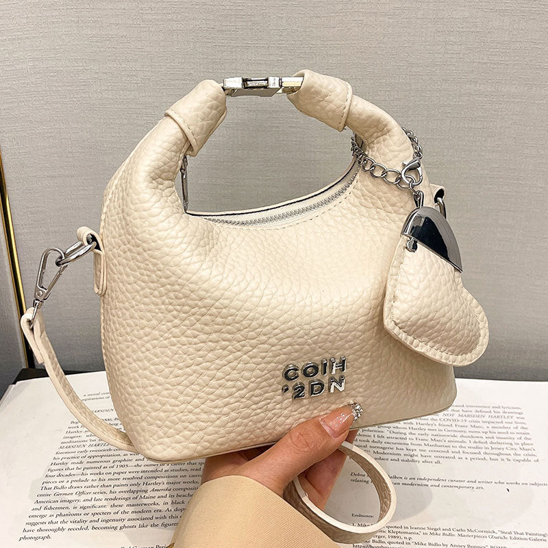 Fashionable Litchi Pattern Commuter Messenger Bag