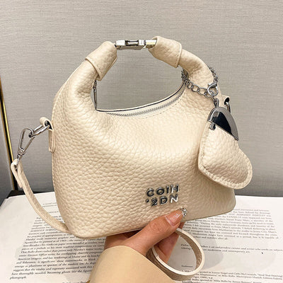 Fashionable Litchi Pattern Commuter Messenger Bag