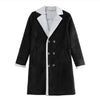 Winter Hot Style Faux Deerskin Polar Fleece Long Warm Coat