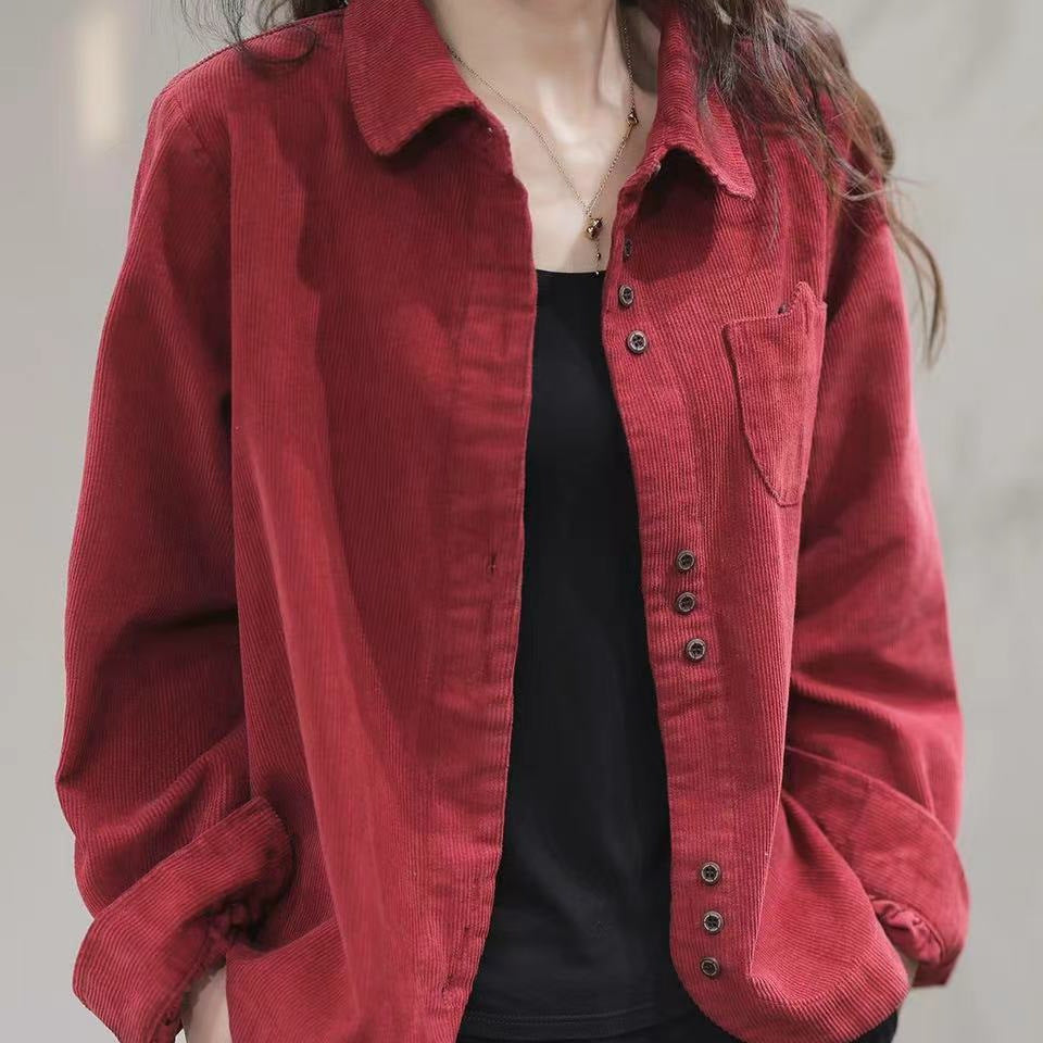 Long Sleeve Loose Leisure Slimming Coat Top