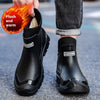Large Size Fixed Velvet Rain Boots Stylish Water Shoes Men And Women Outdoor