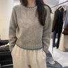 Loose-fitting Pullover Round-neck Color Matching Inner Bottoming Sweater