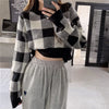 Women's Sweet Leisure Versatile Lattice Short Sweater