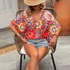 Nuova T-shirt casual da donna a maniche corte