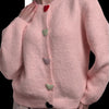 High-grade Idle Style Loose Crew Neck Coat