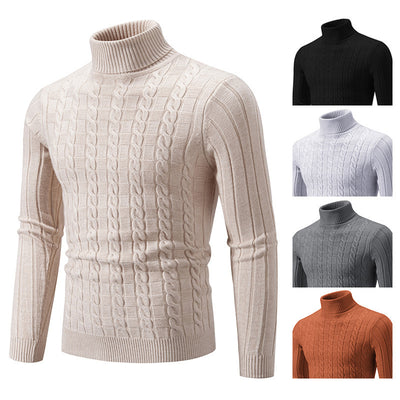 Men's Slim Twist Turtleneck Pullover