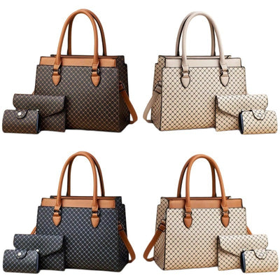 Plaid Women's Bag Suit Large Capacity Fashion