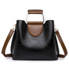 Large Capacity Totes Middle-aged High-grade Soft Leather Shoulder